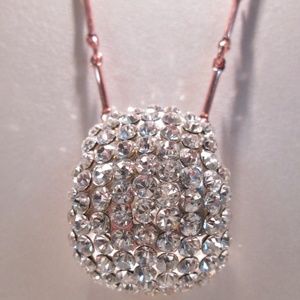 Faux Diamond Pave Pendant